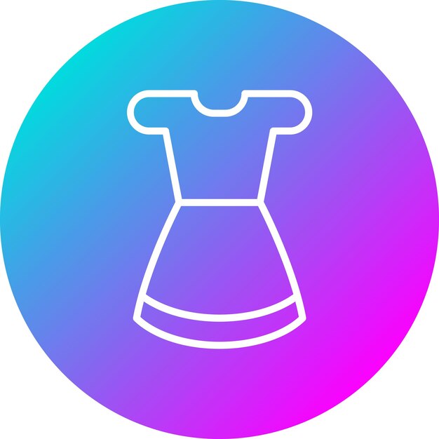 El icono vectorial de Sundress se puede usar para el conjunto de iconos de verano