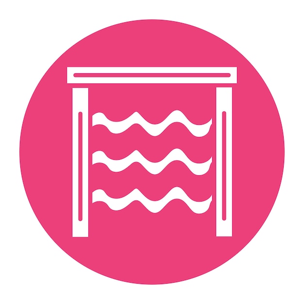 El icono vectorial de la tabla de lavado se puede usar para el icono de la lavandería