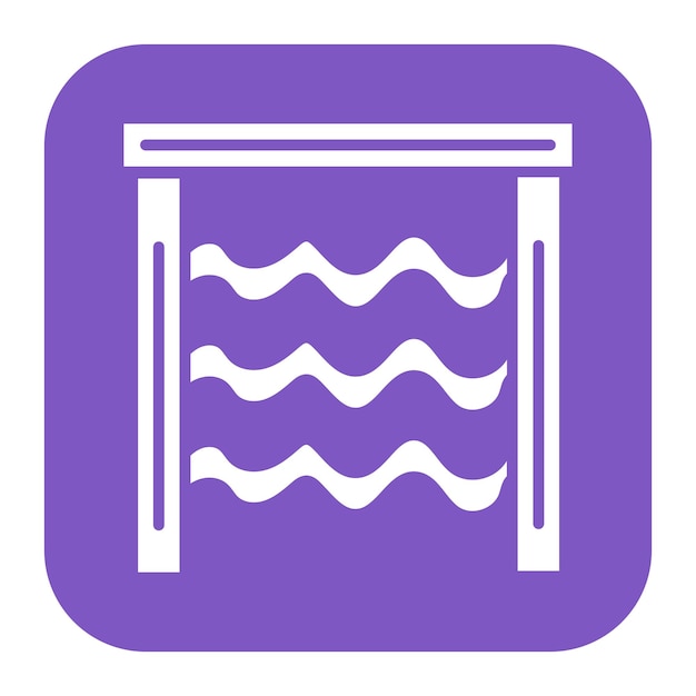 El icono vectorial de la tabla de lavado se puede usar para el icono de la lavandería