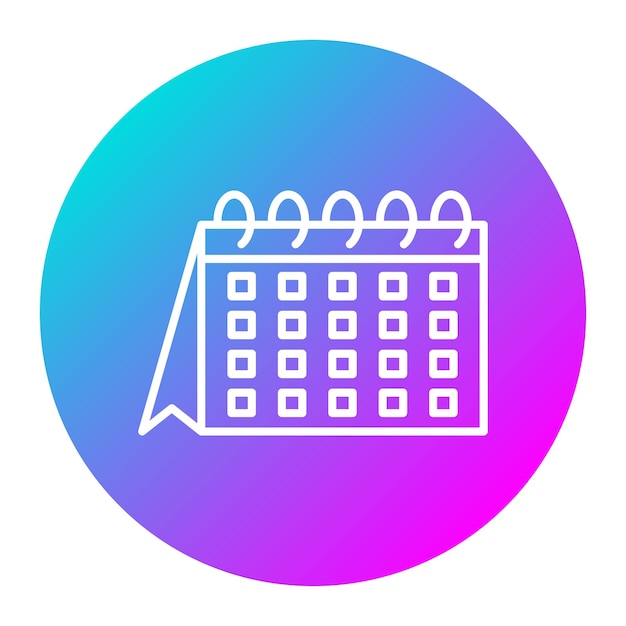 El icono vectorial de la tabla se puede utilizar para el conjunto de iconos de comunicación y medios
