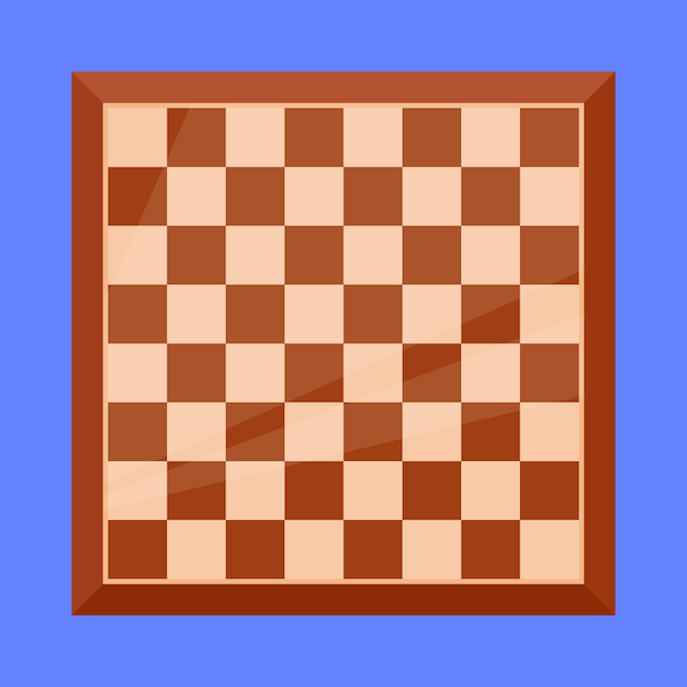 Icono vectorial del tablero de ajedrez Ilustración del tabler o del juego de tablero del ajedrez
