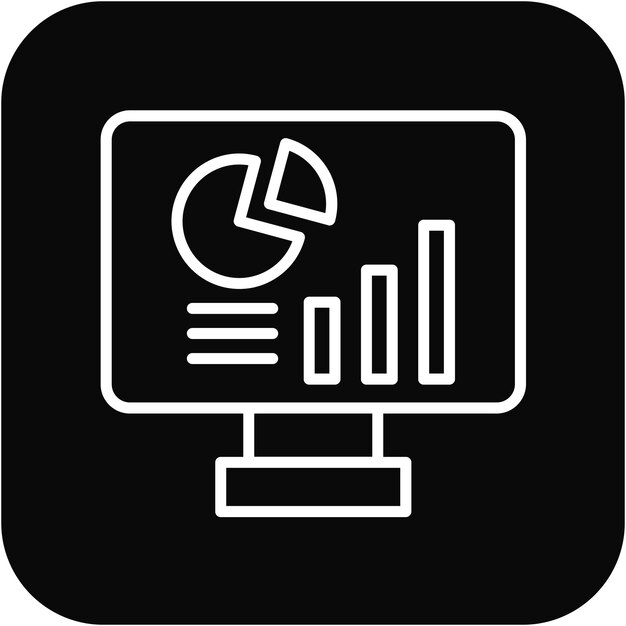 El icono vectorial del tablero de control del proyecto se puede utilizar para el conjunto de iconos de evaluación del proyecto