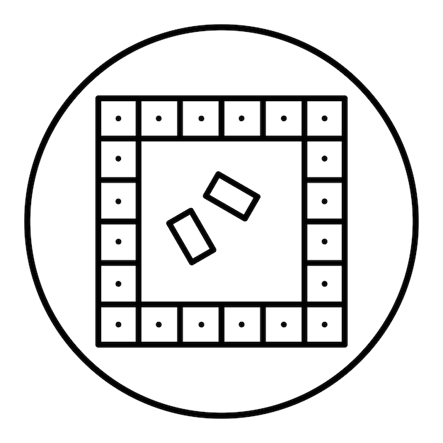 El icono vectorial del tablero de juego se puede utilizar para el conjunto de iconos de juguetes para niños