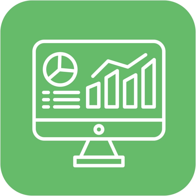 El icono vectorial del tablero se puede utilizar para el conjunto de iconos de rendimiento empresarial