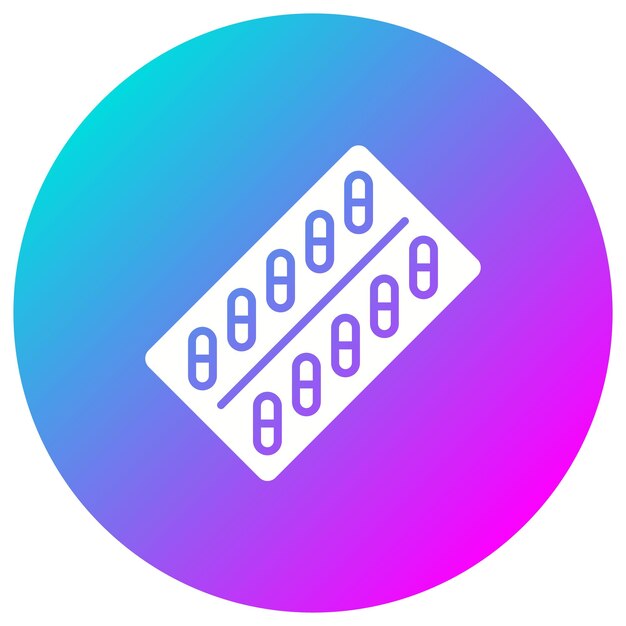 El icono vectorial de la tableta se puede utilizar para el conjunto de iconos médicos