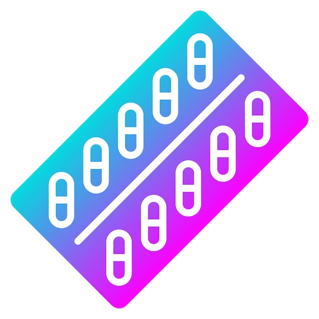 El icono vectorial de la tableta se puede utilizar para el conjunto de iconos médicos