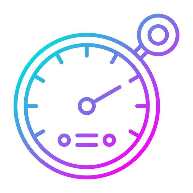 El icono vectorial del tacómetro se puede utilizar para el conjunto de iconos de reparación de automóviles