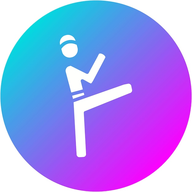 Icono vectorial de Taekwondo Se puede usar para el conjunto de iconos de los Juegos Olímpicos