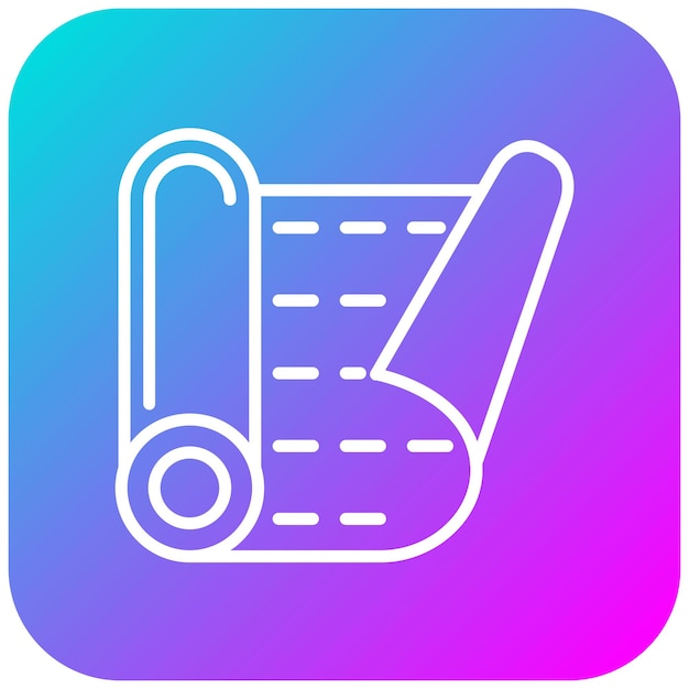 El icono vectorial del tapete se puede utilizar para el conjunto de iconos del jardín de infantes