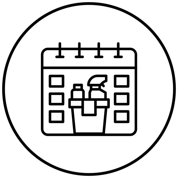 El icono vectorial de tareas y horarios se puede utilizar para el icono de adopción de niños