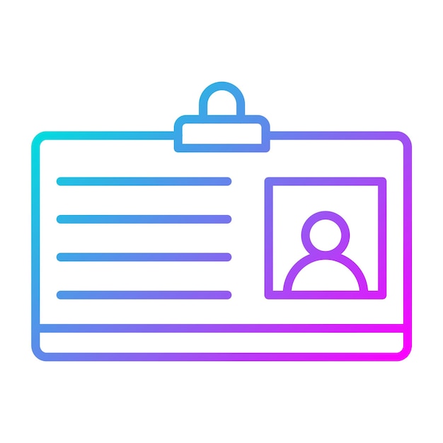 El icono vectorial de la tarjeta de la biblioteca se puede utilizar para el conjunto de iconos de la biblioteca