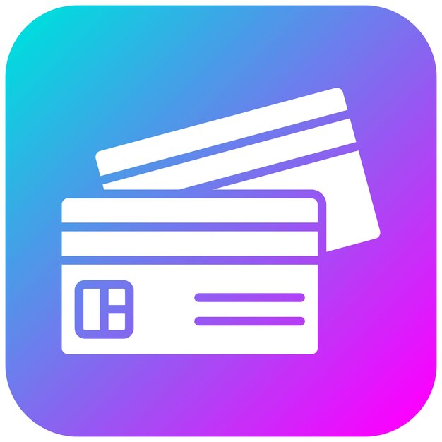 El icono vectorial de tarjeta de crédito se puede utilizar para el conjunto de iconos de finanzas y dinero