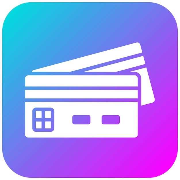 El icono vectorial de la tarjeta de crédito se puede utilizar para el conjunto de iconos de lujo