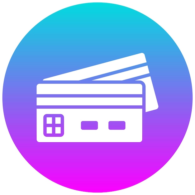 El icono vectorial de la tarjeta de crédito se puede utilizar para el conjunto de iconos de lujo