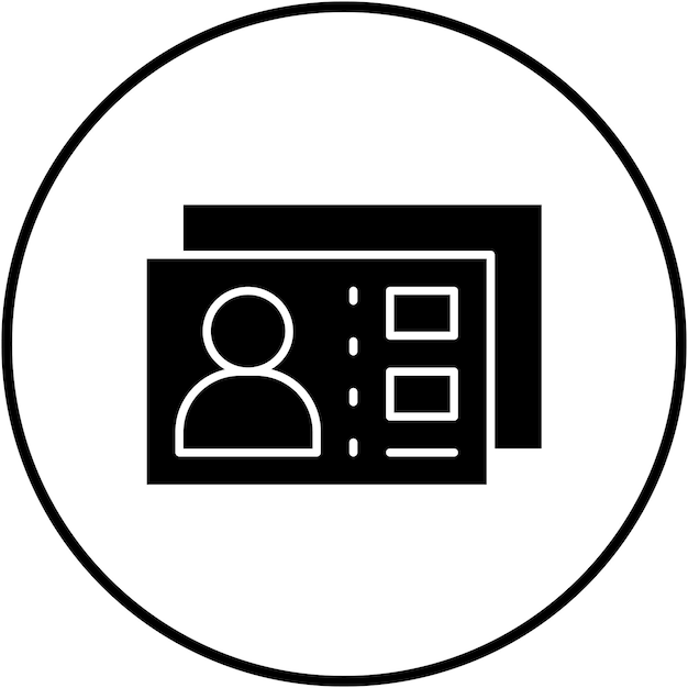 El icono vectorial de la tarjeta postal se puede utilizar para el conjunto de iconos de fotografía