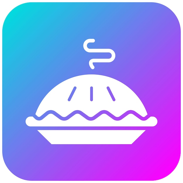 El icono vectorial de la tarta se puede usar para el conjunto de iconos de dulces y caramelos