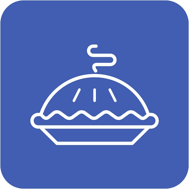 El icono vectorial de la tarta se puede usar para el conjunto de iconos de dulces y caramelos