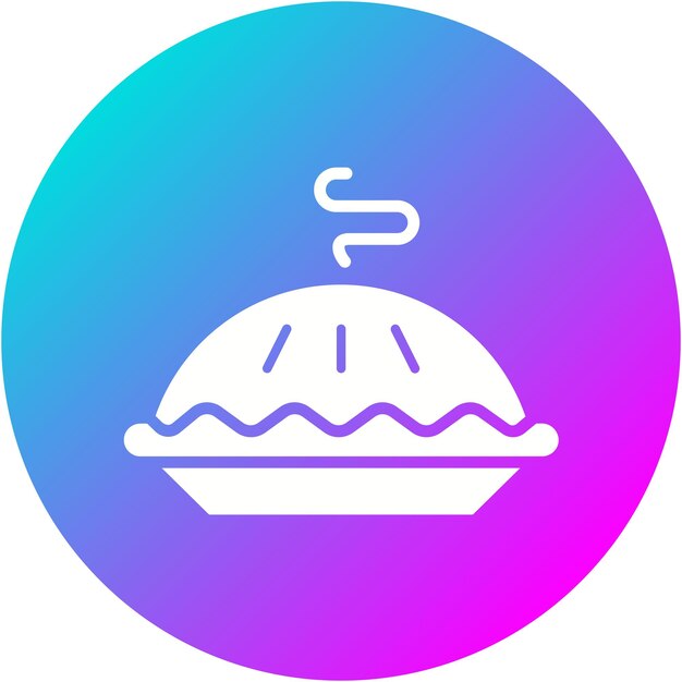 El icono vectorial de la tarta se puede usar para el conjunto de iconos de dulces y caramelos