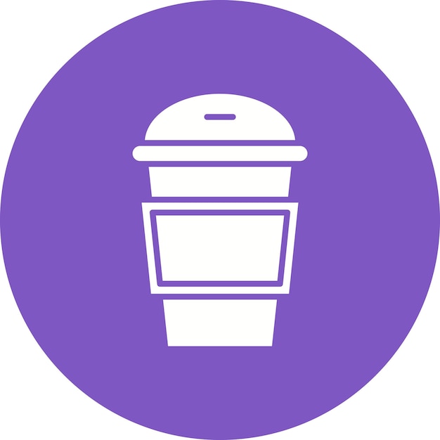 El icono vectorial de la taza de café se puede usar para el conjunto de iconos de la cafetería