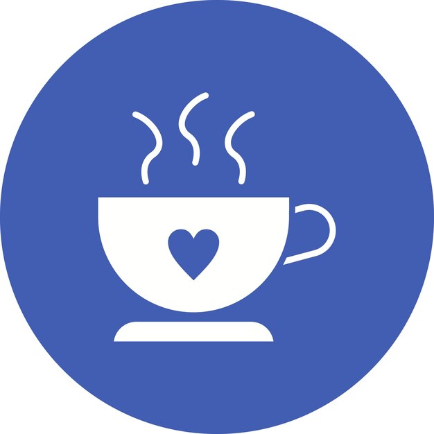 El icono vectorial de la taza de café se puede usar para el conjunto de iconos de invierno