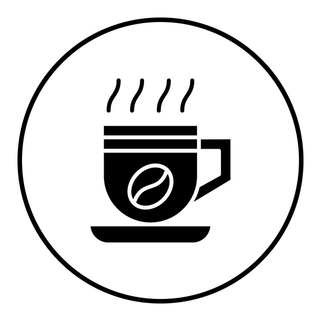 El icono vectorial de la taza de café se puede usar para el conjunto de iconos de invierno