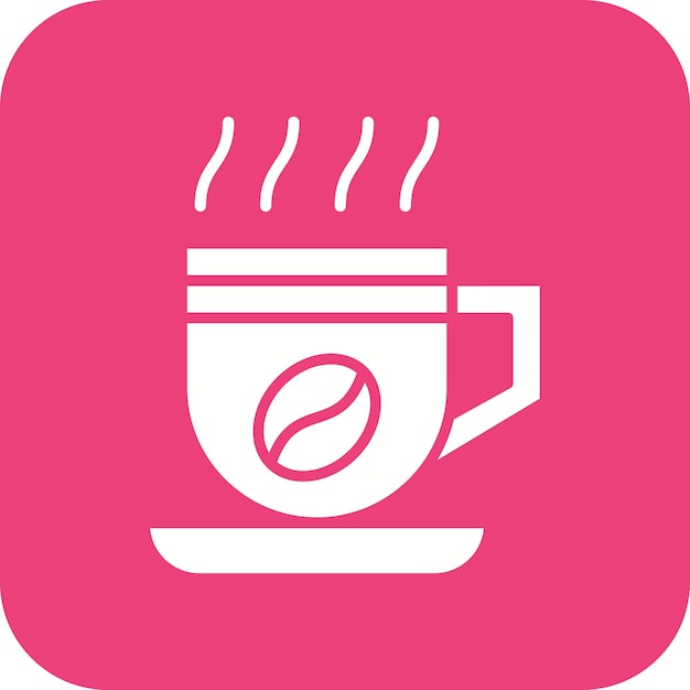 El icono vectorial de la taza de café se puede usar para el conjunto de iconos de invierno