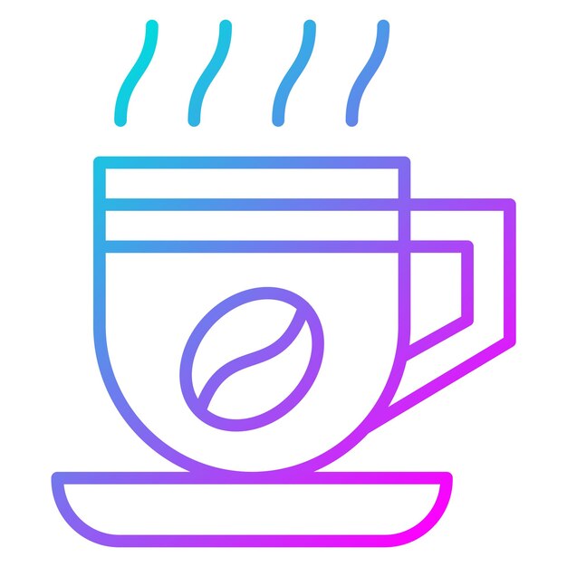 El icono vectorial de la taza de café se puede usar para el conjunto de iconos de invierno