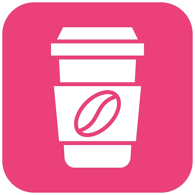 El icono vectorial de la taza de café se puede utilizar para el conjunto de iconos de bebidas