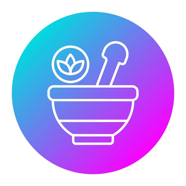 El icono vectorial de la taza de spa se puede usar para el conjunto de iconos de spa