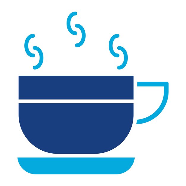 El icono vectorial de las tazas de café se puede utilizar para el conjunto de iconos de entrega de alimentos