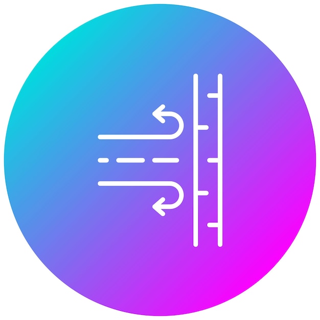 El icono vectorial de la tela a prueba de viento se puede utilizar para el conjunto de iconos de las características de la tela