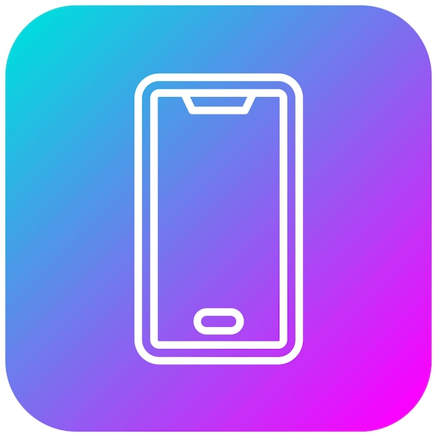 El icono vectorial del teléfono celular se puede utilizar para el conjunto de iconos de disparo