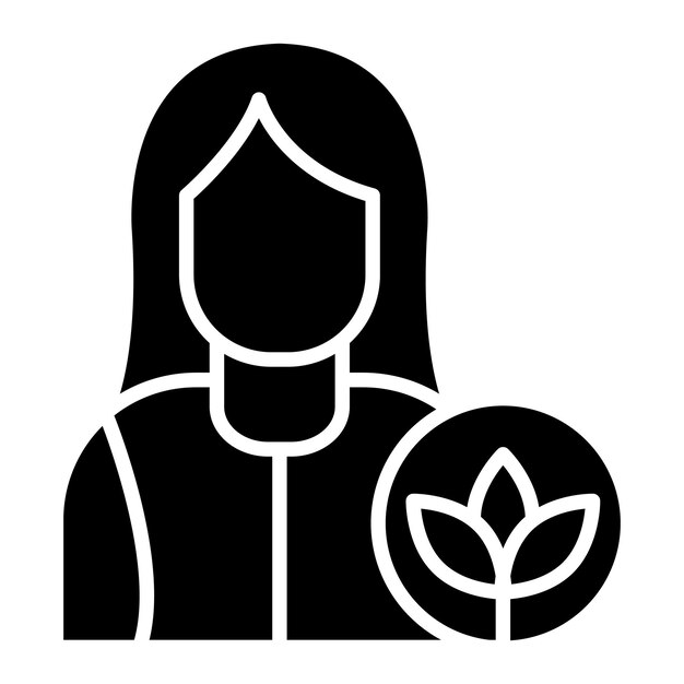 El icono vectorial del terapeuta de masaje se puede usar para el conjunto de iconos del spa