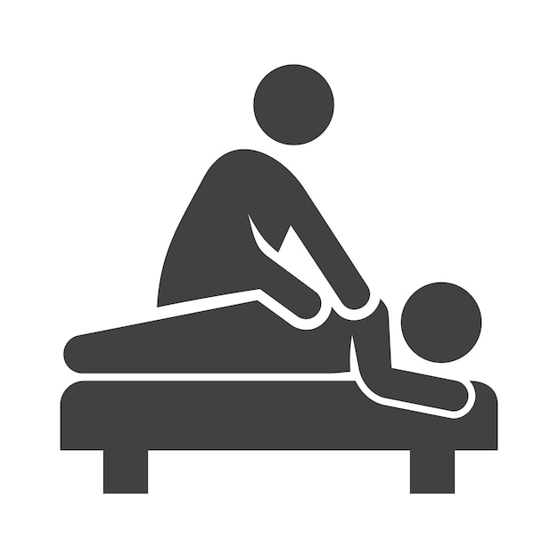 icono vectorial del terapeuta de masaje