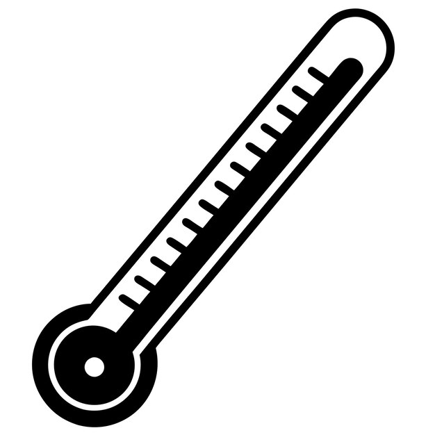 Icono vectorial para el termómetro en un diseño elegante