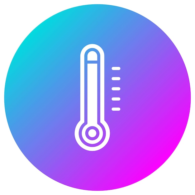El icono vectorial del termómetro se puede utilizar para el conjunto de iconos de química