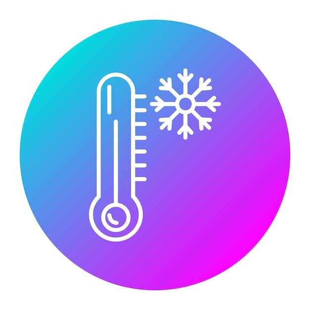 El icono vectorial del termómetro se puede utilizar para el conjunto de iconos del spa