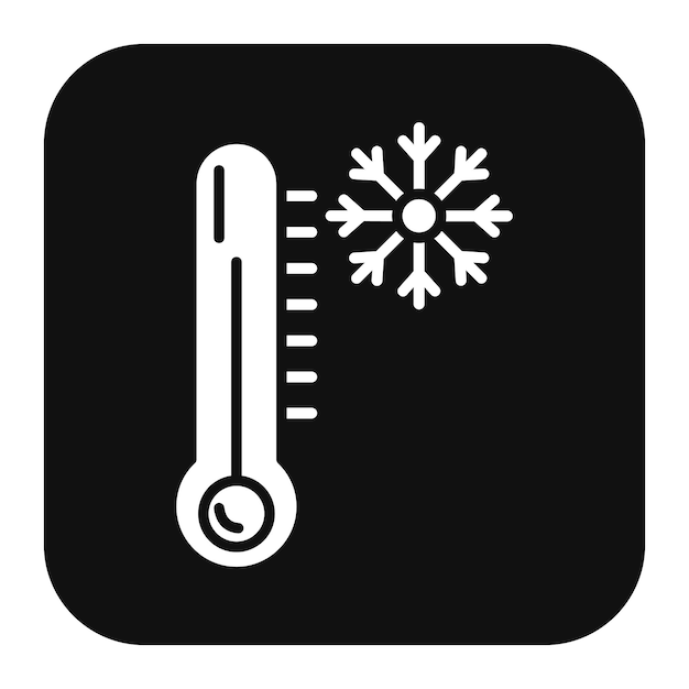 El icono vectorial del termómetro se puede utilizar para el conjunto de iconos del spa