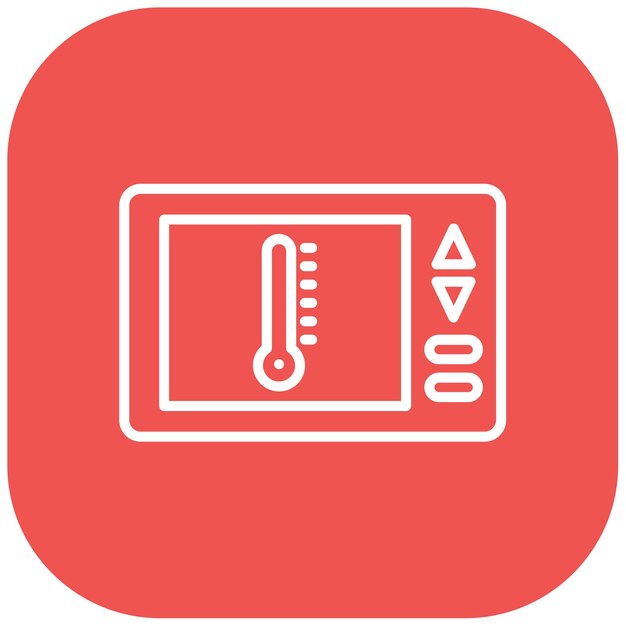 El icono vectorial del termostato se puede utilizar para el conjunto de iconos del laboratorio