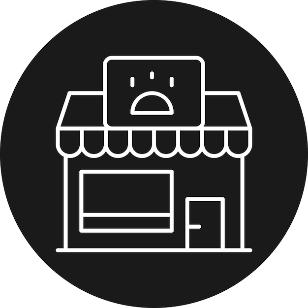 El icono vectorial de la tienda de mascotas se puede utilizar para el conjunto de iconos de tiendas y tiendas