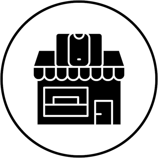El icono vectorial de la tienda móvil se puede utilizar para el conjunto de iconos de tiendas y tiendas