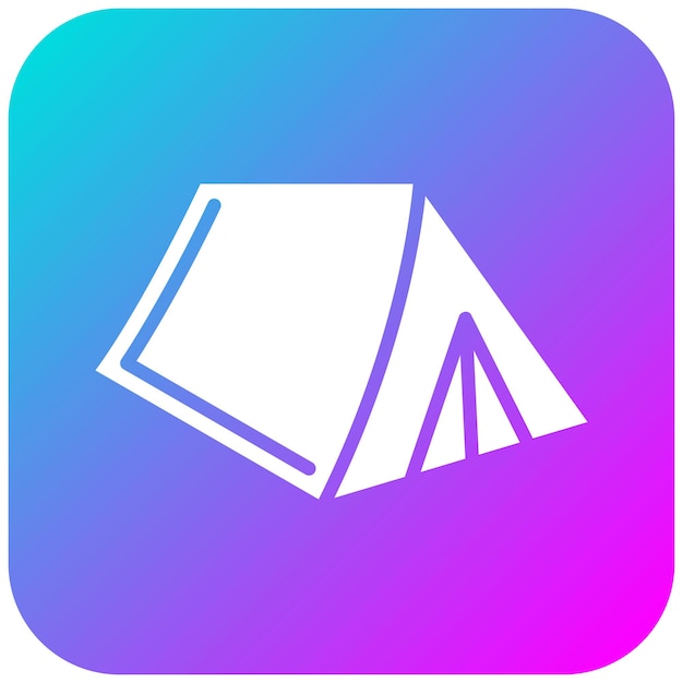 El icono vectorial de la tienda se puede usar para el conjunto de iconos de diversión al aire libre