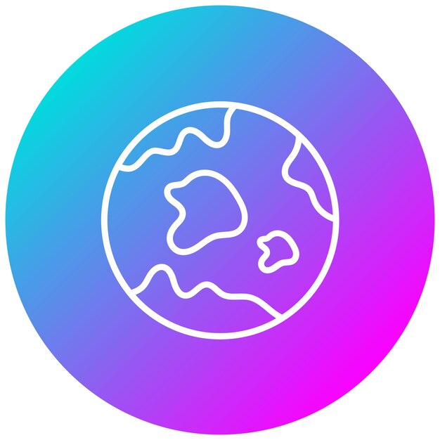 El icono vectorial de la Tierra se puede utilizar para el conjunto de iconos de negocios y recursos humanos