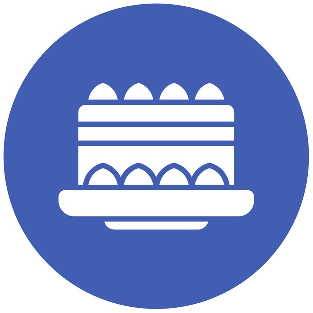 El icono vectorial de Tiramisu se puede usar para el conjunto de iconos de Italia