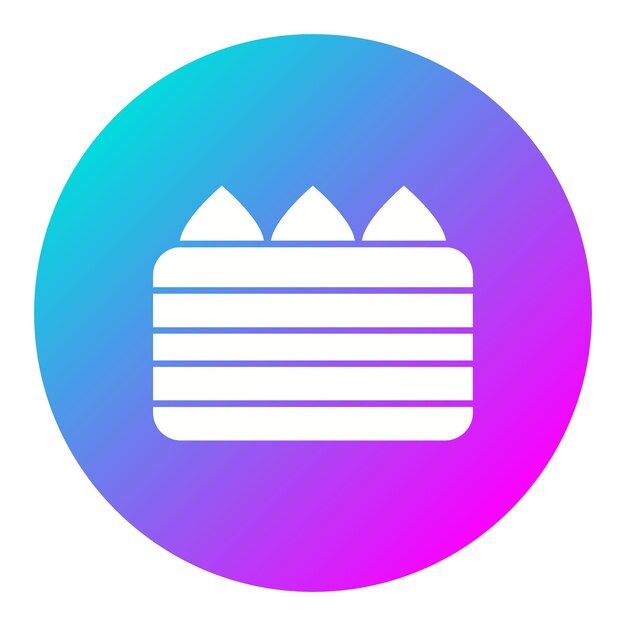 El icono vectorial de Tiramisu se puede usar para el conjunto de iconos de panadería