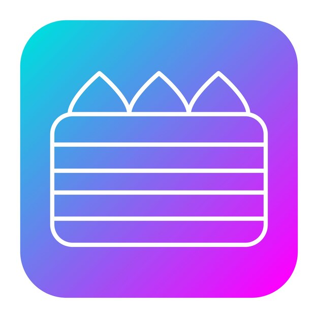 El icono vectorial de Tiramisu se puede usar para el conjunto de iconos de panadería