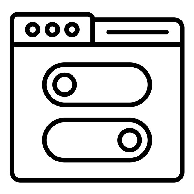 El icono vectorial de toggle switches se puede utilizar para el conjunto de iconos de negocios y recursos humanos