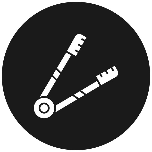 El icono vectorial de Tongs se puede utilizar para el conjunto de iconos de energía nuclear