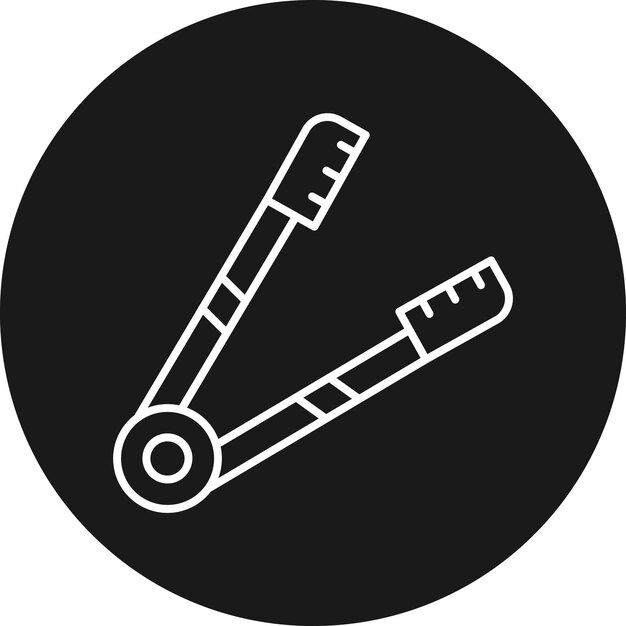 El icono vectorial de Tongs se puede utilizar para el conjunto de iconos de energía nuclear