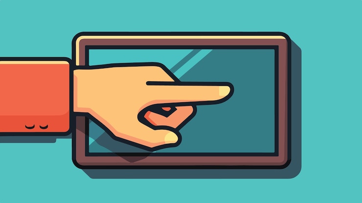 Vector icono vectorial de toque o toque con el gesto de la mano profesional
